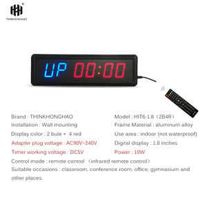 Horloge électronique à LED Horloge numérique de gymnastique Minuterie de sport de table Minuterie ronde de <span class=keywords><strong>boxe</strong></span> - Product Image 5
