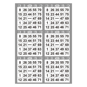 Professional Service Color Printing Bingo Game CMYK - 4 Color Printing Bingo Paper - Product Image 5