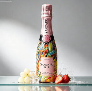 Vino Frizzante Rosa Dolce Mini Formato 200ml 12%VOL - Ingrosso Fabbrica, Bolle Fini, Ideale per Bomboniere Matrimonio, Feste e Vacanze - OEM ODM - Product Image 1