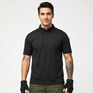 Camiseta de Verano para Hombre 100% Algodón de Secado Rápido, Tejido de Punto con Bolsillo, Logotipo Bordado Personalizado, Estampado Sólido, Antiarrugas, Técnica Oscura - Product Image 1