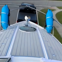 Tapis de pont en mousse EVA imitation teck pour bateau 2021 Re-gal 26 XO Bow, style SeaDek MarineMat Gatorstep, auto-adhésif
