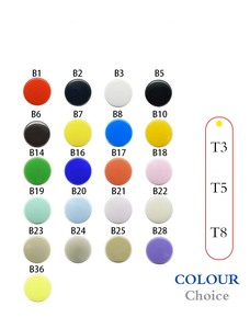 POM White Colorful Plastic <strong>Snap</strong> Button <strong>Fasteners</strong> 10MM 12MM 14MM Press Stud Button for Baby Cloth - Product Image 4