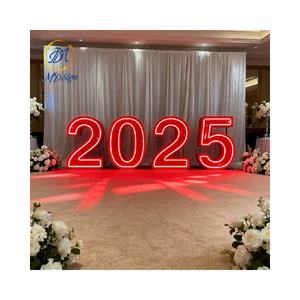 أضواء ليد 4 أقدام سرادق إلكتروني أرقام كبيرة عملاقة تضيء الحروف أدى سرادق 4ft حدث الزفاف الديكور حفلة عيد ميلاد العرض - Product Image 2