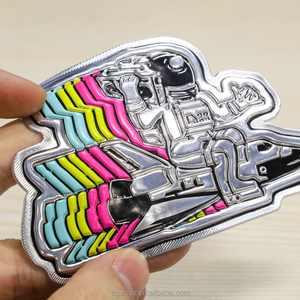 Patchs thermocollants en TPU avec logo 3D en relief personnalisé en usine pour vêtements - Product Image 3