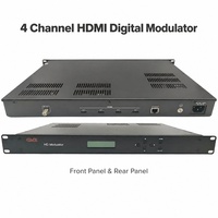 Encodeur modulateur DVB-T HD 4 canaux 4CH QAM H.264 HDMI vers RF CATV avec multiplexage pour tête de réseau de télévision numérique