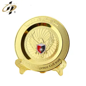 Custom Metalen Decoratieve Vergulde Irak Land Souvenir Plaat