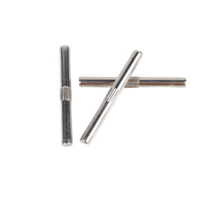 <span class=keywords><strong>Goupille</strong></span> cylindrique moletée en acier inoxydable sur mesure - Simple rainure pour jouets et mécanismes - Product Image 1