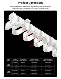 Rieles de Cortina Extensibles YIJIALE con Diseño Expandible en Forma de S y Plegado Ondulado, Tamaño Personalizado, para Hospitales - Product Image 6