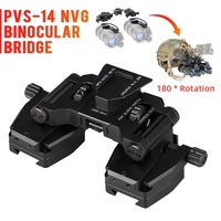 Adaptor Dudukan Helm Logam BUZZARD Optics untuk Kacamata Penglihatan Malam PVS-14, Braket Helm Taktis Olahraga Luar Ruangan NVG