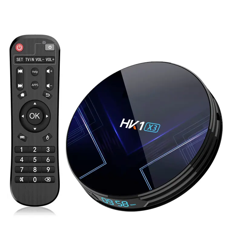 HK1 X3 Smart TV Box Android 9.0 Mini Tv Box S905x3 4GB 32GB 64GB 128G 8k Set Top Box Media Player HK1X3 Dual WIFI BT4.0 LAN1000M