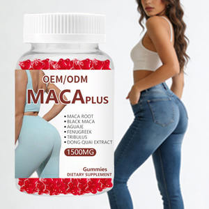 Gomas de Colágeno <span class=keywords><strong>Maca</strong></span> para Aumento de Glúteos, Suplemento Natural para Modelagem de Quadris, Vegano, Sem OGM, Sem Açúcar, Apoia Corpo Curvilíneo - Product Image 1