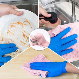 Multi-Functional Household Cornmeal Scrub Sponge Thickened Absorbent <b>Kitchen</b> Dishcloth Cleaning <b>Towel</b> for <b>Kitchen</b> Use - Product Image 5