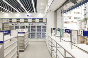 02-DYJYS005-P negozio al dettaglio farmacia Rack in legno multifunzionale negozio di medicina infissi per farmacia negozio di visualizzazione - Product Image 6