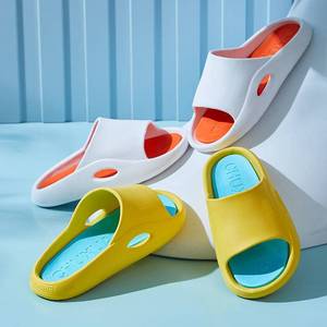Nuevas Chanclas de EVA con Suela Gruesa para Parejas, a la Moda, Combinación de Colores de Verano, para Hotel, Exteriores, Uso en Casa y al Aire Libre, Ecológicas y con Amortiguación - Product Image 5