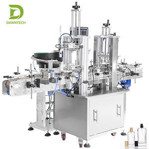 Máquina Tapadora Automática con Alimentador Vibratorio y Transportador para Botellas de Agua, Jugos, Cosméticos, Selladora de Tapas de Rosca, Línea de Llenado - Product Image 1