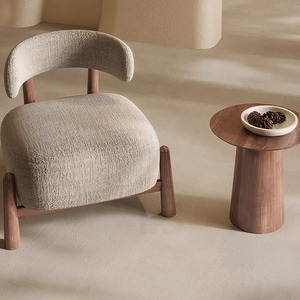 Sillón Individual Minimalista Moderno, Tapizado, de Madera Maciza, para Sala de Estar, Mueble de Descanso, Como se Conoce Bien, de Estilo Contemporáneo - Product Image 2