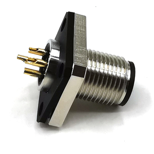 M12 산업용 자동 2~17핀 DIN 타입 IP67 패널 장착 커넥터 원형 플랜지 A/B/D 코드 2A 자동차용 남성 여성 소켓 - Product Image 6