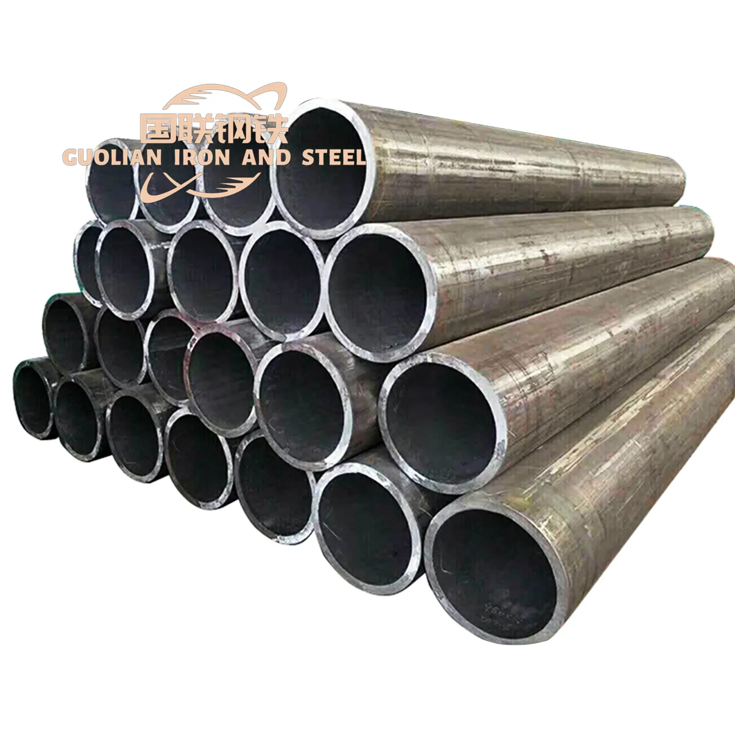 Factory Hot Rolled Carbon 20# ST37 ST52 1020 1045 A106B Seamless Steel Pipe Fluid Pipe