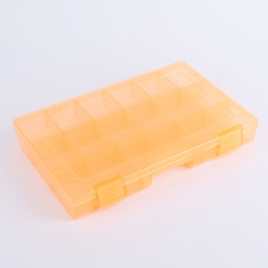 KACCDE Boîte de rangement pour leurres de pêche - Plateau transparent - Séparateur d'appâts - Multifonction - Portable - Transparent