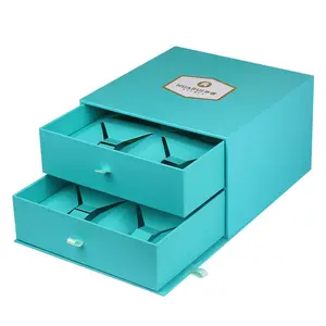 Custom Wedding Party Chocolate Paper Box Candy Double Door Drawer Gifts Packaging Food Boxes
