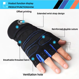 Guantes de Gimnasio para Hombre y Mujer, Guantes Deportivos para Levantamiento de Pesas, Entrenamiento de Fisicoculturismo, Ejercicio, Ciclismo, Resistentes a Impactos - Product Image 5