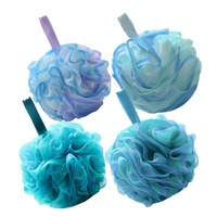 Pouf de Douche Exfoliant Multi-Styles 50-80g en Maille Loofah pour le Corps