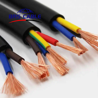 Câble BRS Jhs2x2.5sqmm câble de pompe à eau Submersible CE cuivre Shanghai fil toronné souple Flexible toronné 3 noyaux 14awg ~ 1awg