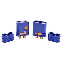 Connecteur QS8-S RC bleu anti-étincelle mâle 5.1 15 Ohm vers connecteur femelle XT90, câble anti-étincelle pour drone FPV