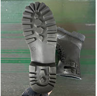 Botas tácticas de cuero vacuno TSB100 Training Duty para hombre, con mangas largas de cuero, cierre lateral con hebilla, mangas ajustables y personalizables.