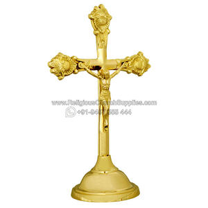 Cruz de Altar de Latón Vintage - CF-1012 - Product Image 2