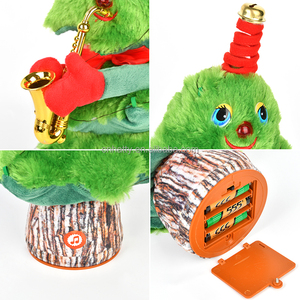 Muñeco de Árbol de Navidad Bailarín, Juguete Eléctrico de Peluche Suave con Funcionamiento a Pilas, Reno de Peluche, Papá Noel Bailarín, Árbol de Navidad Bailarín - Product Image 6