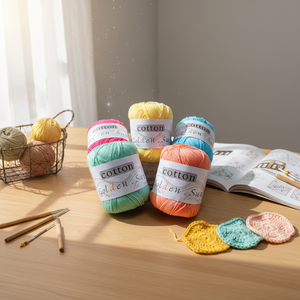 <span class=keywords><strong>Fil</strong></span> de <span class=keywords><strong>coton</strong></span> cardé 100% mercerisé doux et épais 8 brins <span class=keywords><strong>pour</strong></span> <span class=keywords><strong>amigurumi</strong></span>, crochet, poupées et jouets en peluche DIY - Product Image 6