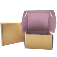 Boîte d'expédition en carton ondulé personnalisée avec logo, en matériaux recyclés, pour bougies Mason, avec pelliculage mat et gaufrage, en forme d'avion