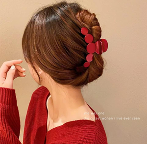 Wholesale Strong Hold Female Hair Styling Accessories Large Medium Jaw <b>Clips</b> Crimson <b>Claw</b> <b>Clips</b> Made of Acetate PC Women Girls - Product Image 4