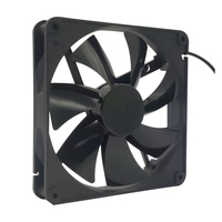 Ventilateur de refroidissement DC sans balais de haute qualité 140 mm pour carte graphique d'ordinateur, lame en plastique 140x140x25 mm, 12V, contrôle PWM OEM/ODM, IP65