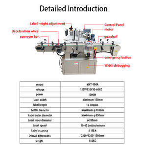 Ligne <span class=keywords><strong>de</strong></span> production <span class=keywords><strong>de</strong></span> machines <span class=keywords><strong>de</strong></span> remplissage, <span class=keywords><strong>de</strong></span> scellage et d'étiquetage semi-automatiques pour bouteilles en verre/plastique <span class=keywords><strong>de</strong></span> 10 à 500 ml, multi-matériaux - Product Image 4