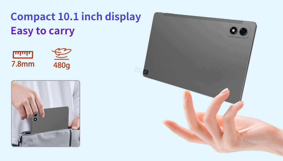 BNCF Bpad 10.1 Inch Rugged Tablet PC, Android 14, 4GB RAM, 128GB