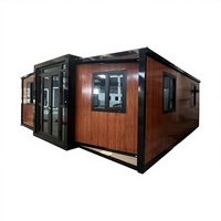 Rumah Prefabrikasi Kontainer Ekspansi 20Ft 40Ft Custom Dengan Dapur, Villa Prefab, Rumah Kontainer Ekstensi untuk Dijual