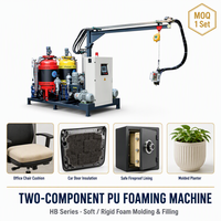 Machine à mousser le polyuréthane bi-composant à haute pression avec unité de dosage de précision par impulsion pour pièces en mousse structurelle
