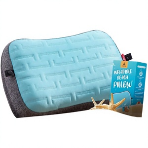 Hikenture Verstellbare Härte Baumwolle Aufblasbares Kühlendes Tragbares Strandkissen Eingebauter Sandsack Abnehmbarer Bezug Ergonomisches Design - Product Image 1