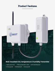 LoRaWAN CO2 <strong>Gas</strong> Concentration Detection Carbon Dioxide Transmitter CO2 <strong>Sensor</strong> <strong>Temperature</strong> Humidity for Chicken Pig Farming - Product Image 3