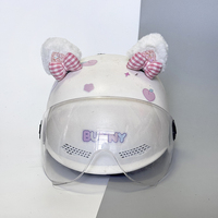 Décoration créative en forme de tête d'animal en peluche pour casque de moto et accessoires de ski