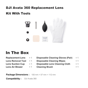 Kit de lentilles de remplacement d'origine <span class=keywords><strong>DJI</strong></span> <span class=keywords><strong>Avata</strong></span> 360 avec outils de réparation pour accessoires de drone <span class=keywords><strong>DJI</strong></span> <span class=keywords><strong>Avata</strong></span> 360 - Product Image 3
