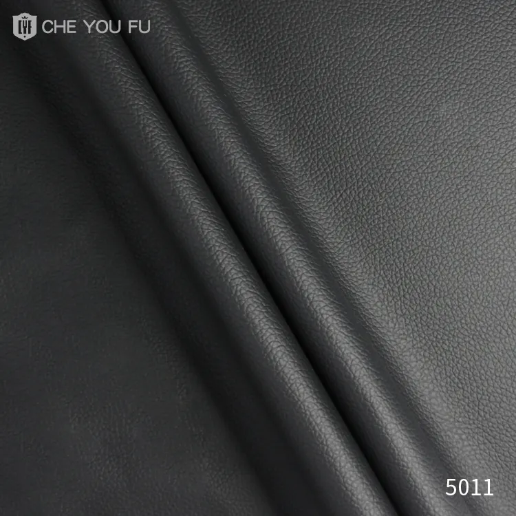 0.8mm काले चमड़े कार नरम पीवीसी सिंथेटिक कपड़े चमड़े कार सीट चमड़े के कवर