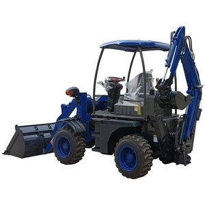 Chinesischer Fabrik preis Kubota Diesel 4 x4WD Electric Front Micro Klein bagger Mini 2 Tonnen 5 Tonnen Rad Bagger lader zum Verkauf - Product Image 4