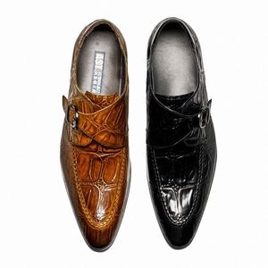 2025 High Quality Design Fashion Cowhide Autumn Business Casual Lace-up Large Size Men's Formal <b>Shoes</b> Pointed Toe <b>Height</b> - Product Image 2