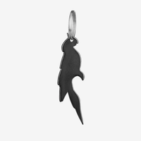 Décapsuleur porte-clés en forme de perroquet promotionnel, logo personnalisé gravé, cadeau d'entreprise personnalisé, nouveauté tropicale