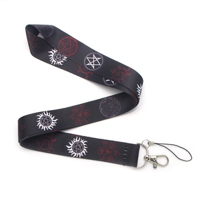 حبل تعليق للهاتف المحمول من البوليستر بتصاميم كرتونية وأنمي رائجة مع حامل لبطاقة الهوية للطلاب، تصاميم الأميرة والبطريق والأرنب والضفدع - Product Image 5