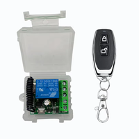 Interrupteur à télécommande sans fil 5V-24V DC, contrôle électrique RF longue portée pour porte de garage, armoire, accès