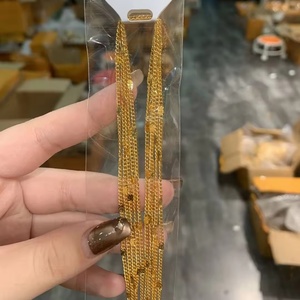 Collier torsadé JXX en laiton plaqué or 24 carats de 2,5 mm à 8 mm pour femme, avec serti griffe tendance, bijoux de mode pour homme, style corde - Product Image 6